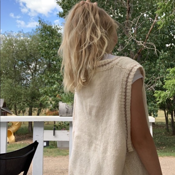 Oversized sweater vest cream - Picture 5 of 5